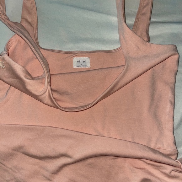 Aritzia Wilfred Saturn Midi Dress (Color: Coral Blush) - Picture 11 of 16